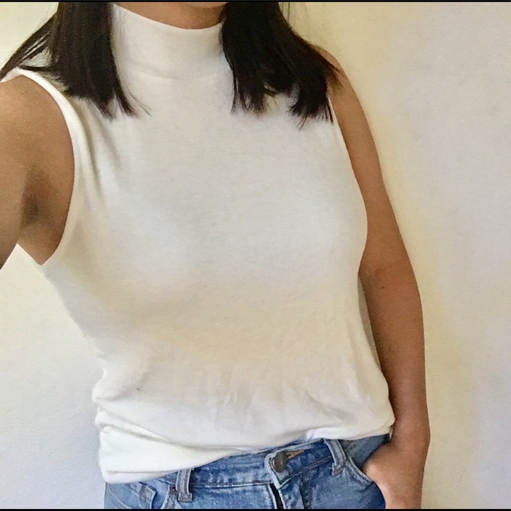 Gap Mock Neck Sleeveless Top
